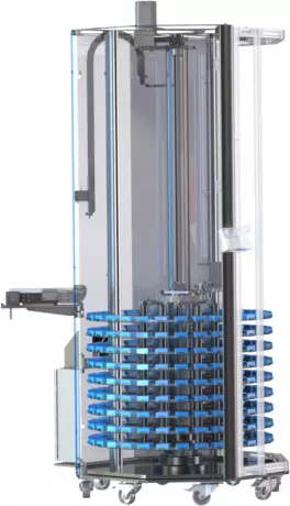 SPC Kleinteile-Entlader und Speicher für Drehmaschinen