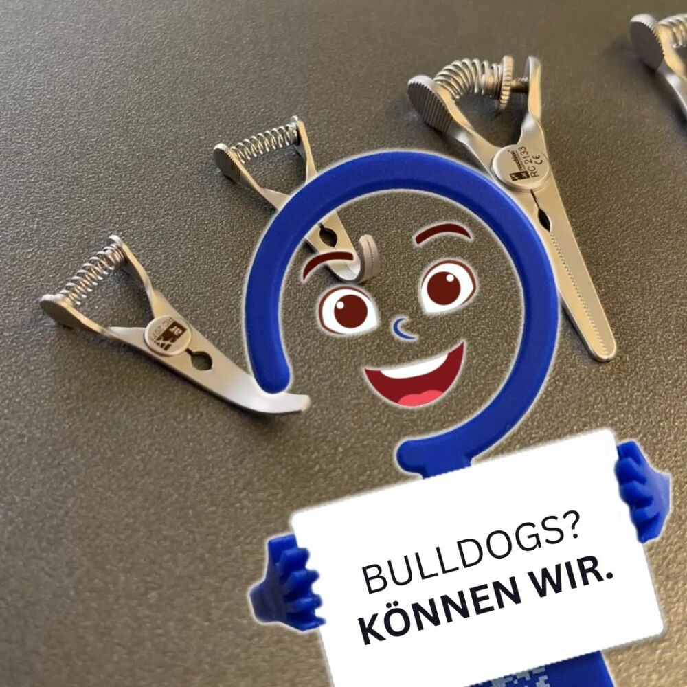 Bulldog Gefäßklemmen in verschiedenen Ausführungen